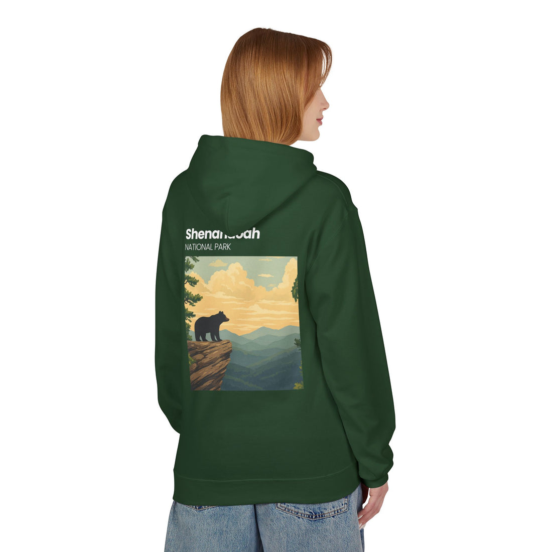 Shenandoah National Park Bear Hoodie | Vintage Travel Poster style