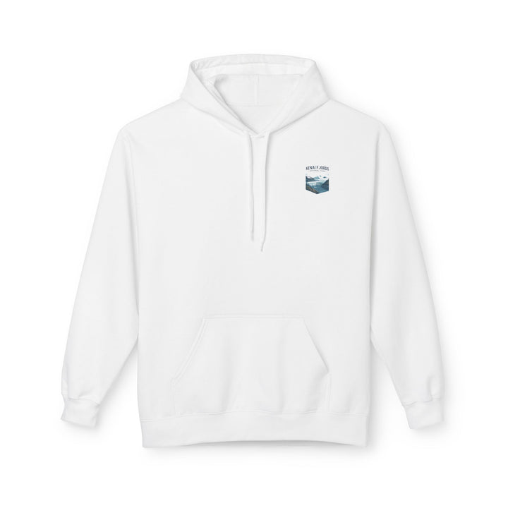 Kenai Fjords National Park landscape Hoodie | Alaska fjord vintage poster