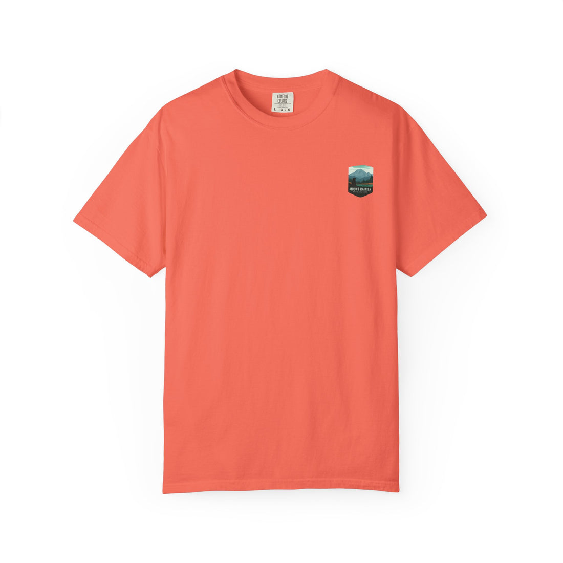 Mount Rainier National Park Poster T-Shirt | Vintage Landscape Graphic