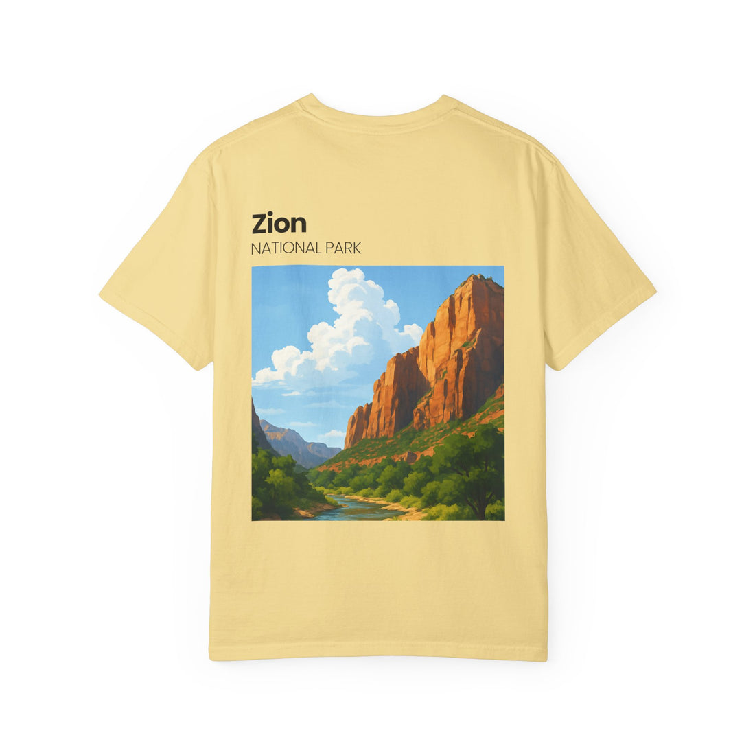 Zion National Park Landscape T-Shirt | Scenic Canyon Artwork