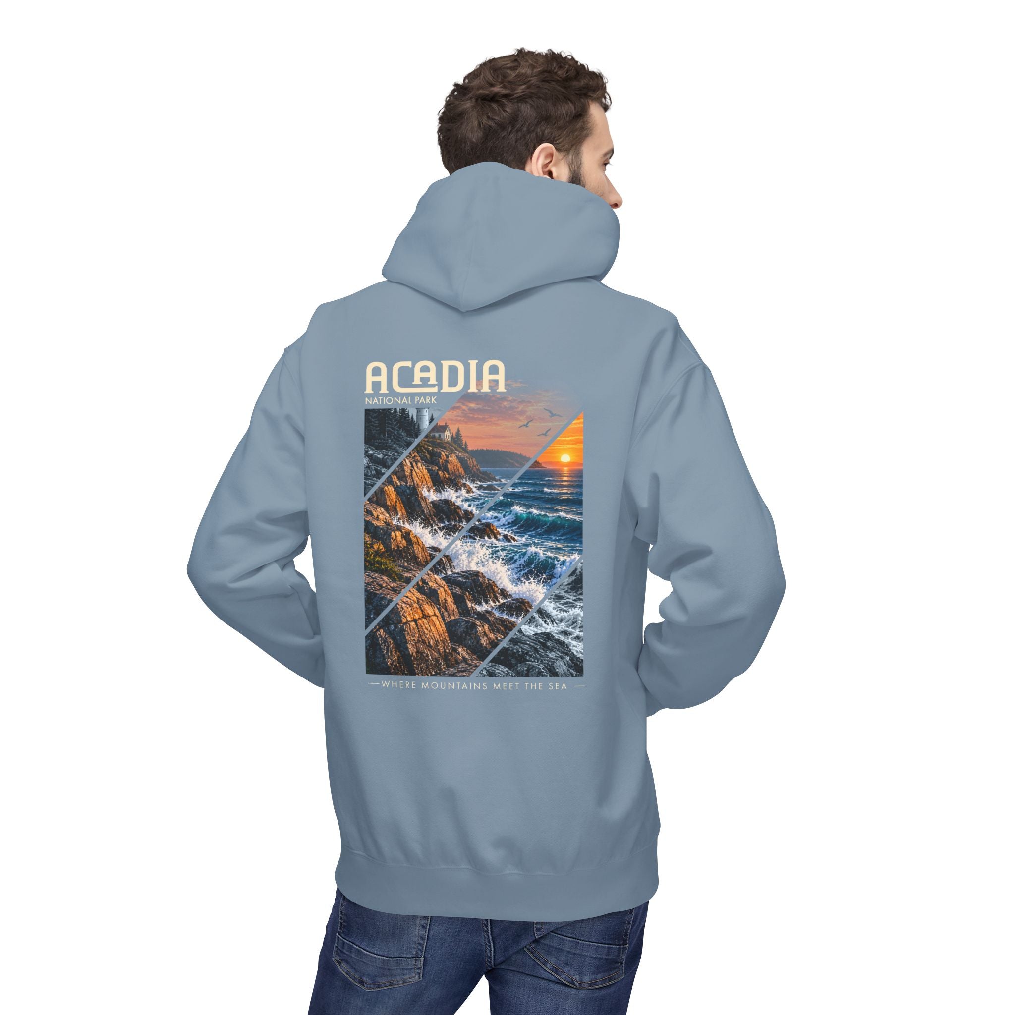 Acadia National Park Rocky Coast Graphic hoodie
