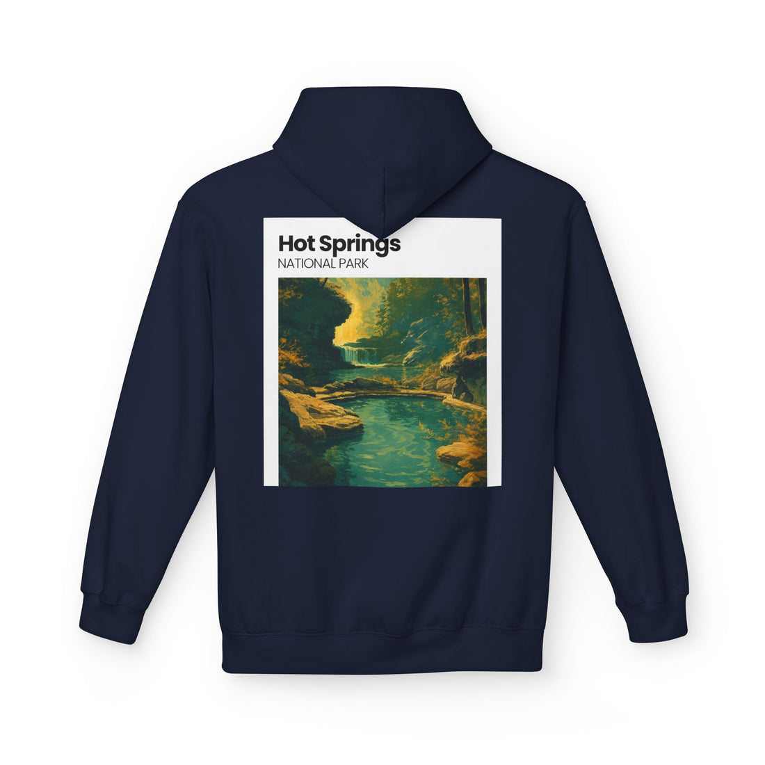 Hot Springs National Park Hoodie | Scenic Thermal Pool Illustration