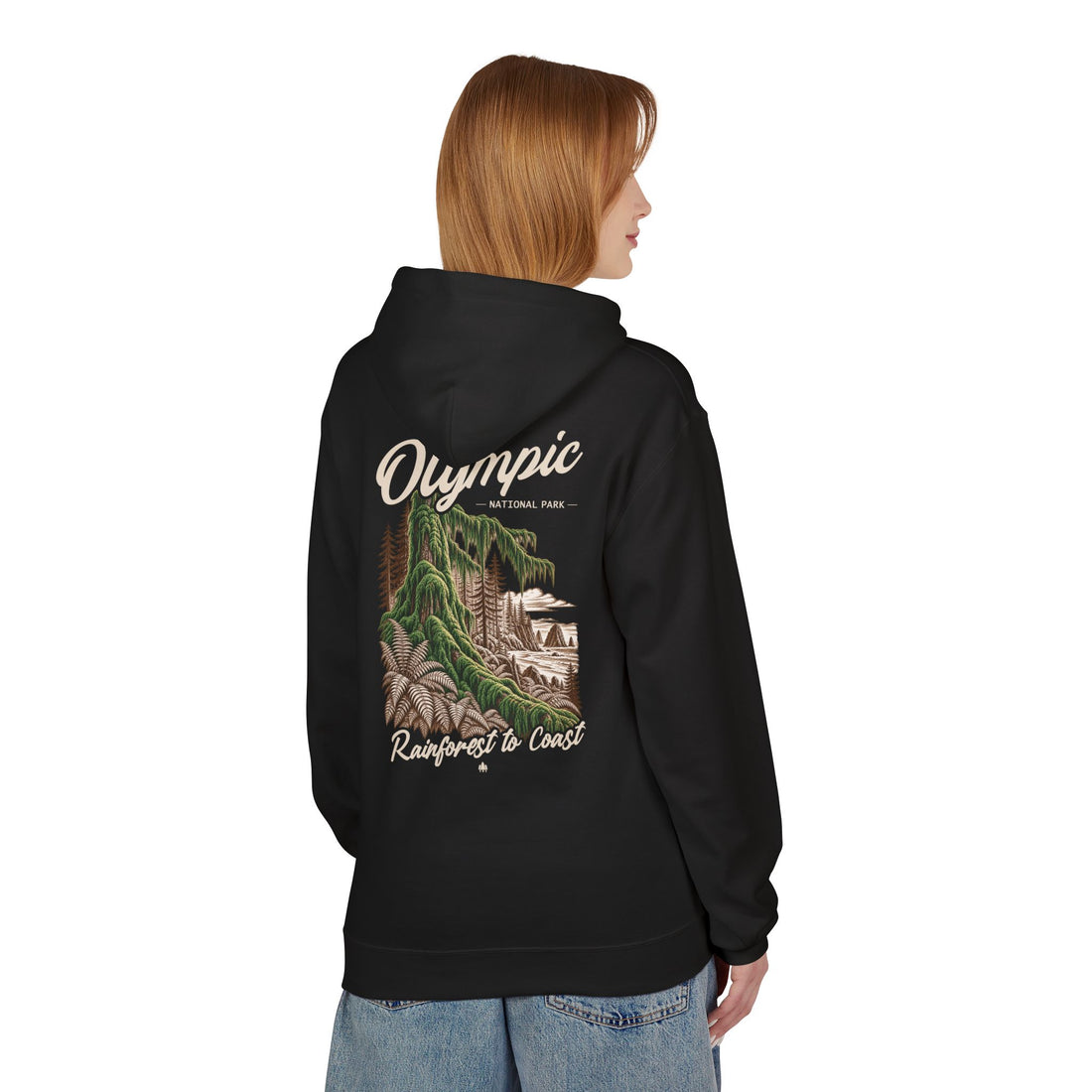 Olympic National Park Hoh Rainforest Graphic Hoodie