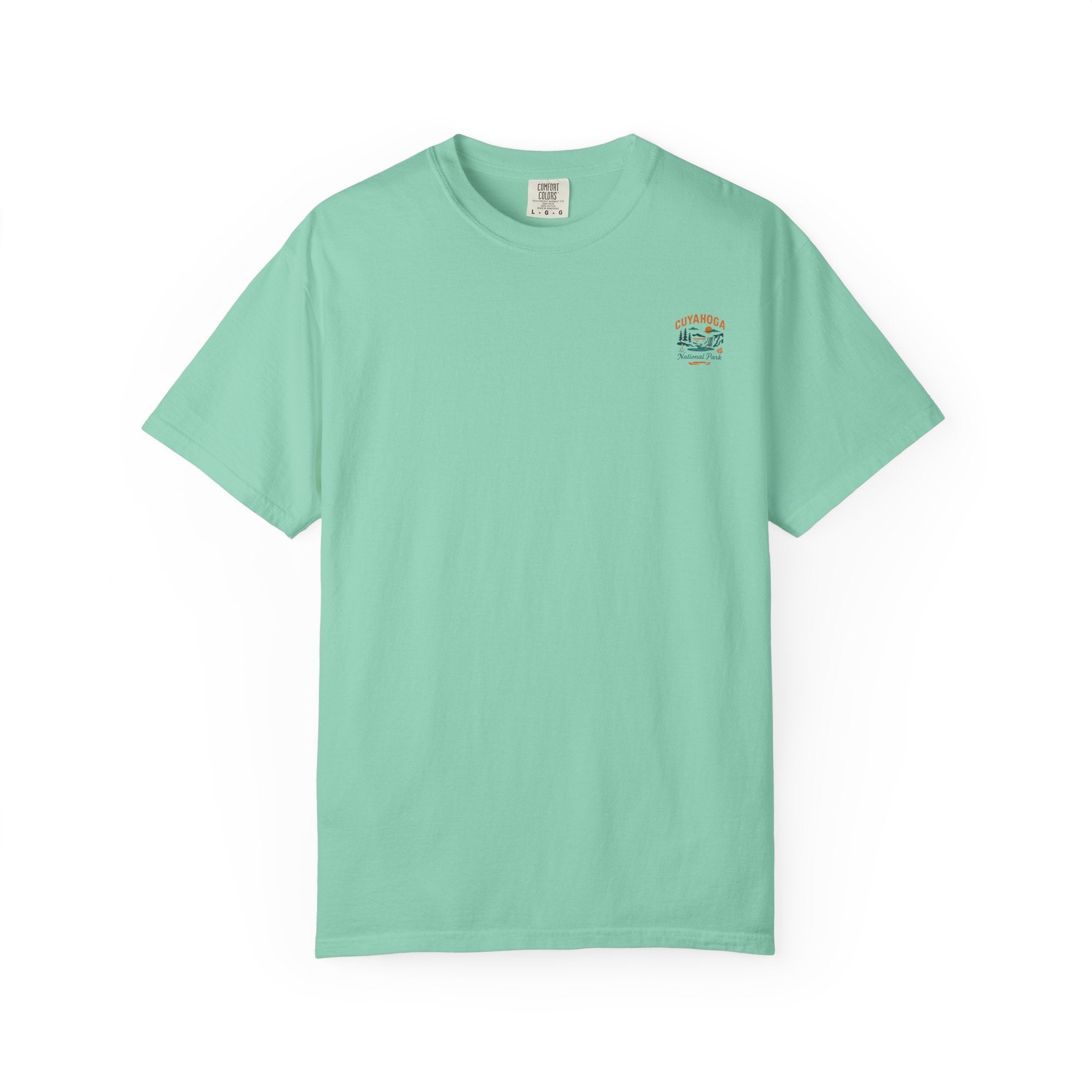 Cuyahoga Valley Waterfall Illustration T-Shirt | National Park Landscape