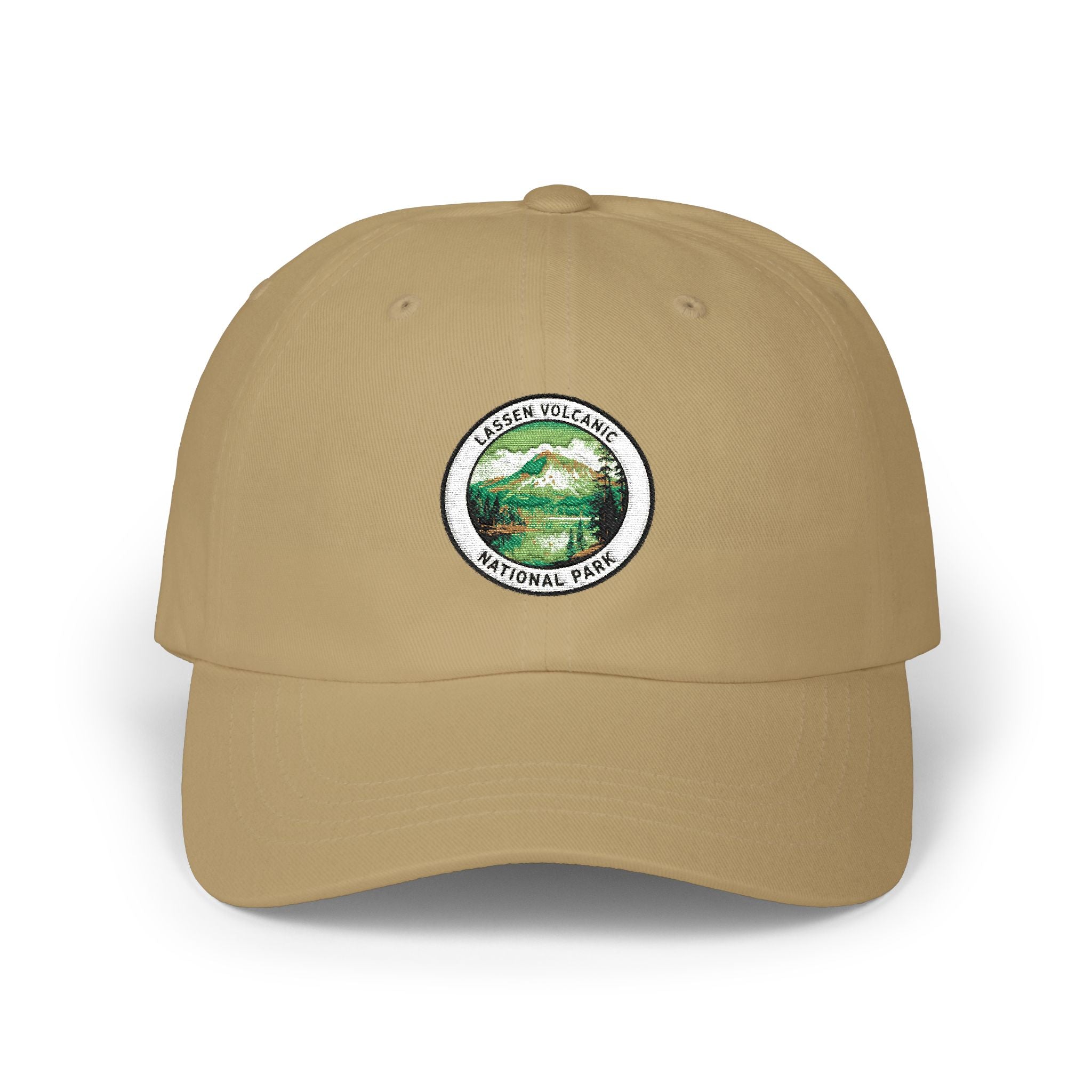 Lassen Volcanic Mountain Patch Dad Cap | Vintage Hiking Logo