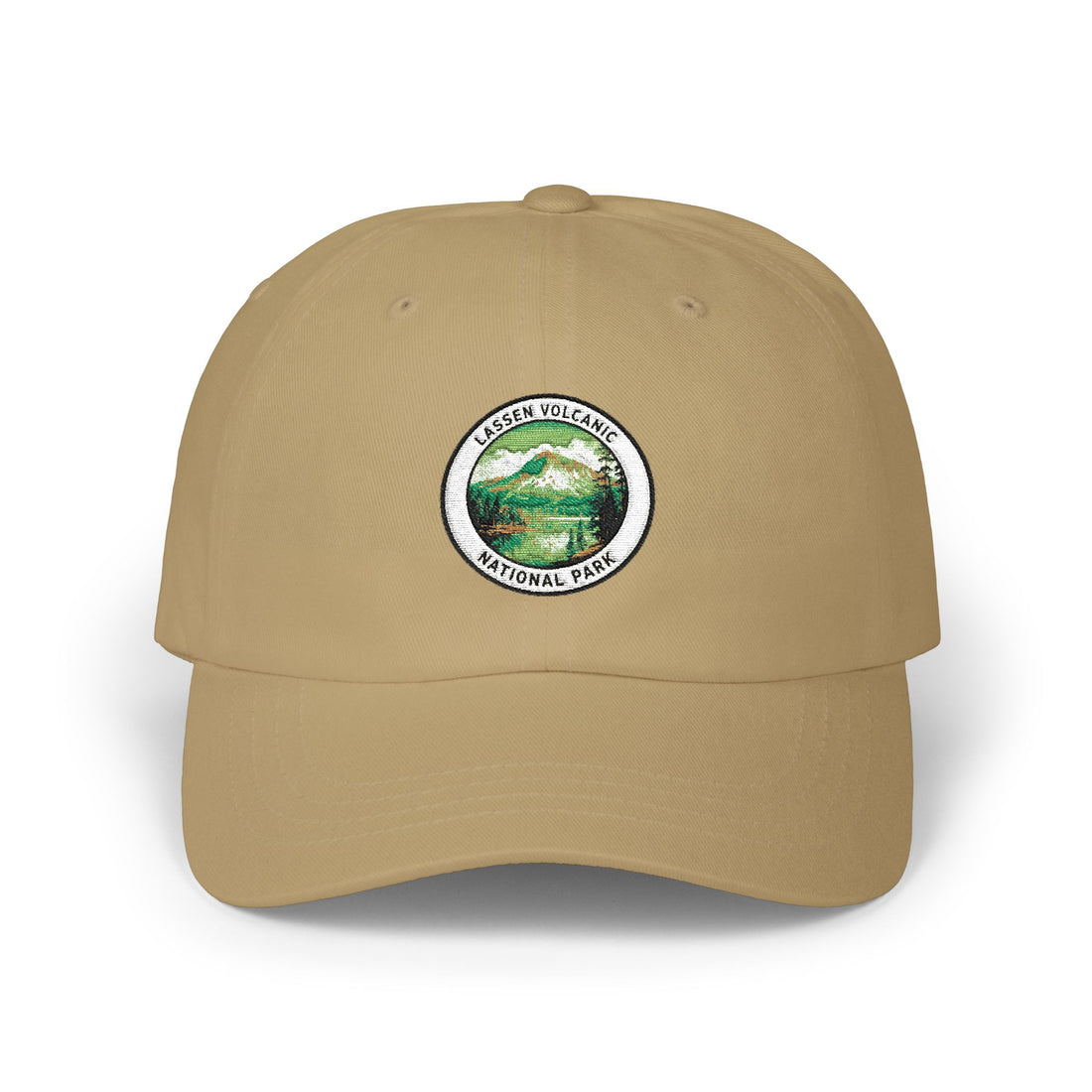 Lassen Volcanic Mountain Patch Dad Cap | Vintage Hiking Logo