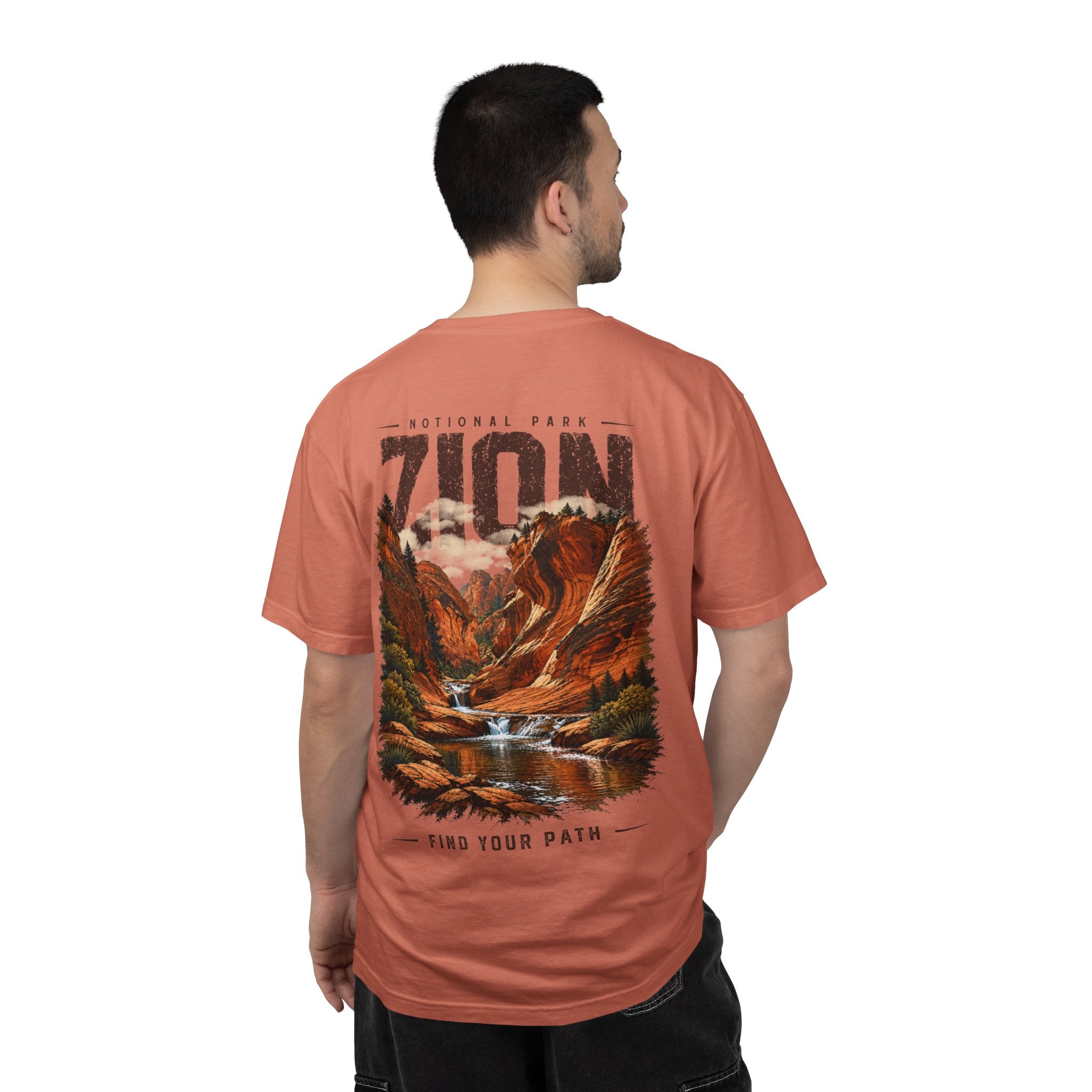 Red Cliffs Zion National Park Vintage Graphic T-Shirt