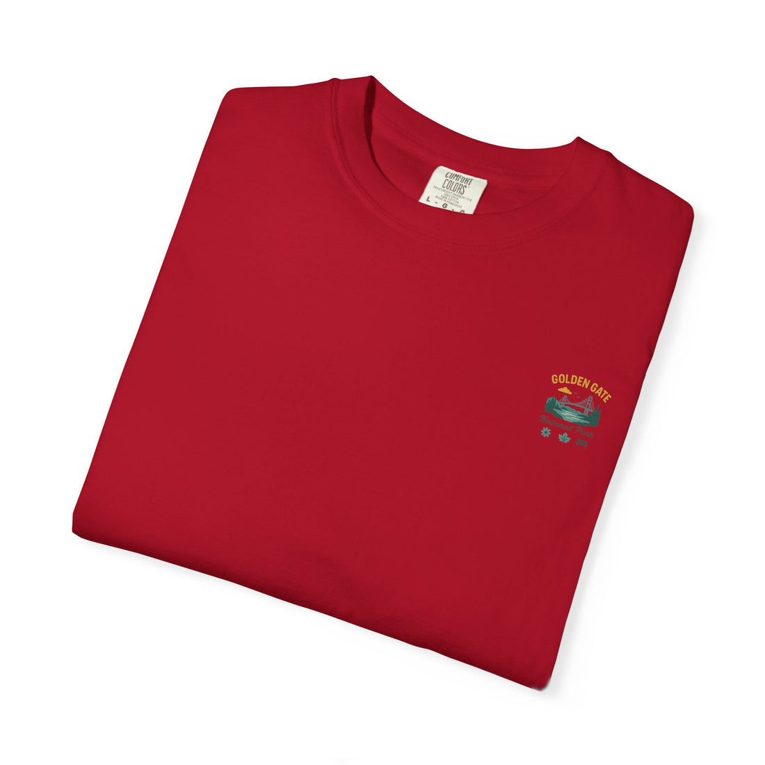 Golden Gate National Park Poster T-shirt | Vintage Sunset Bridge Design