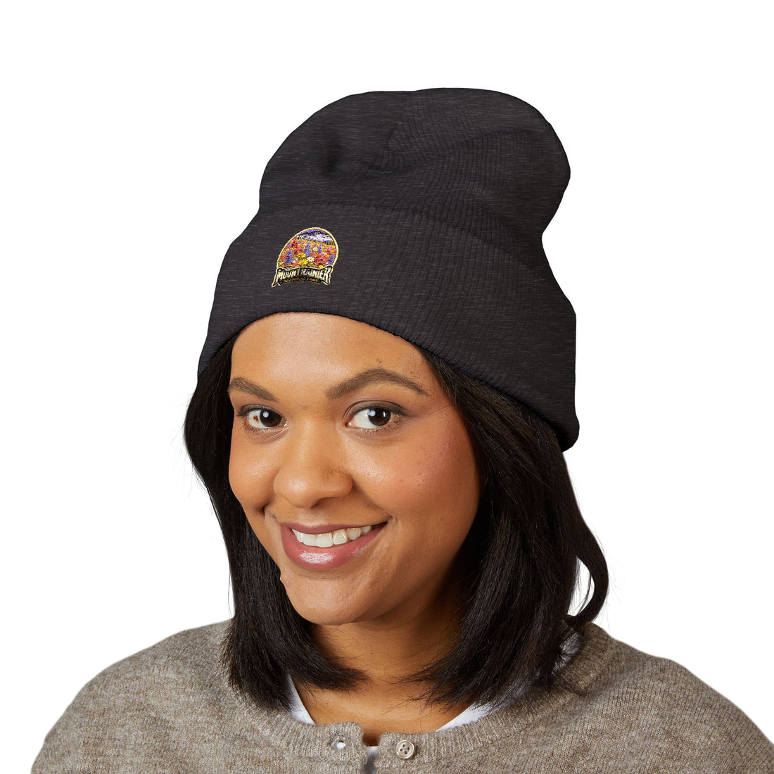 Mount Rainier National Park – Wildflower Meadow Round Patch Beanie