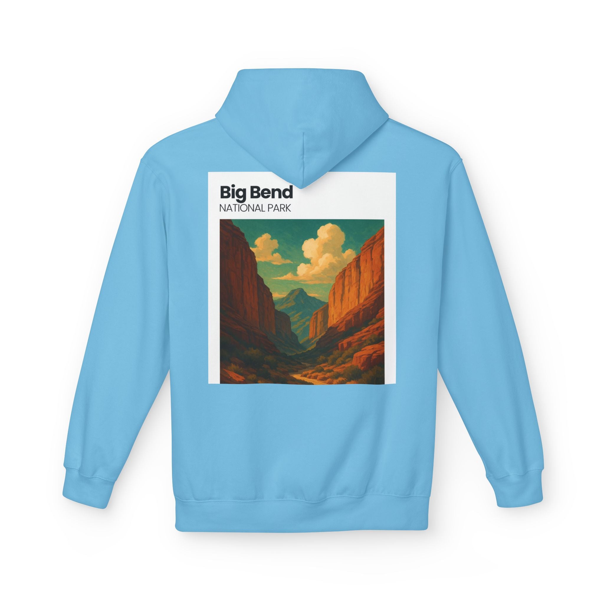 Big Bend National Park Hoodie | Vintage Canyon Landscape Print