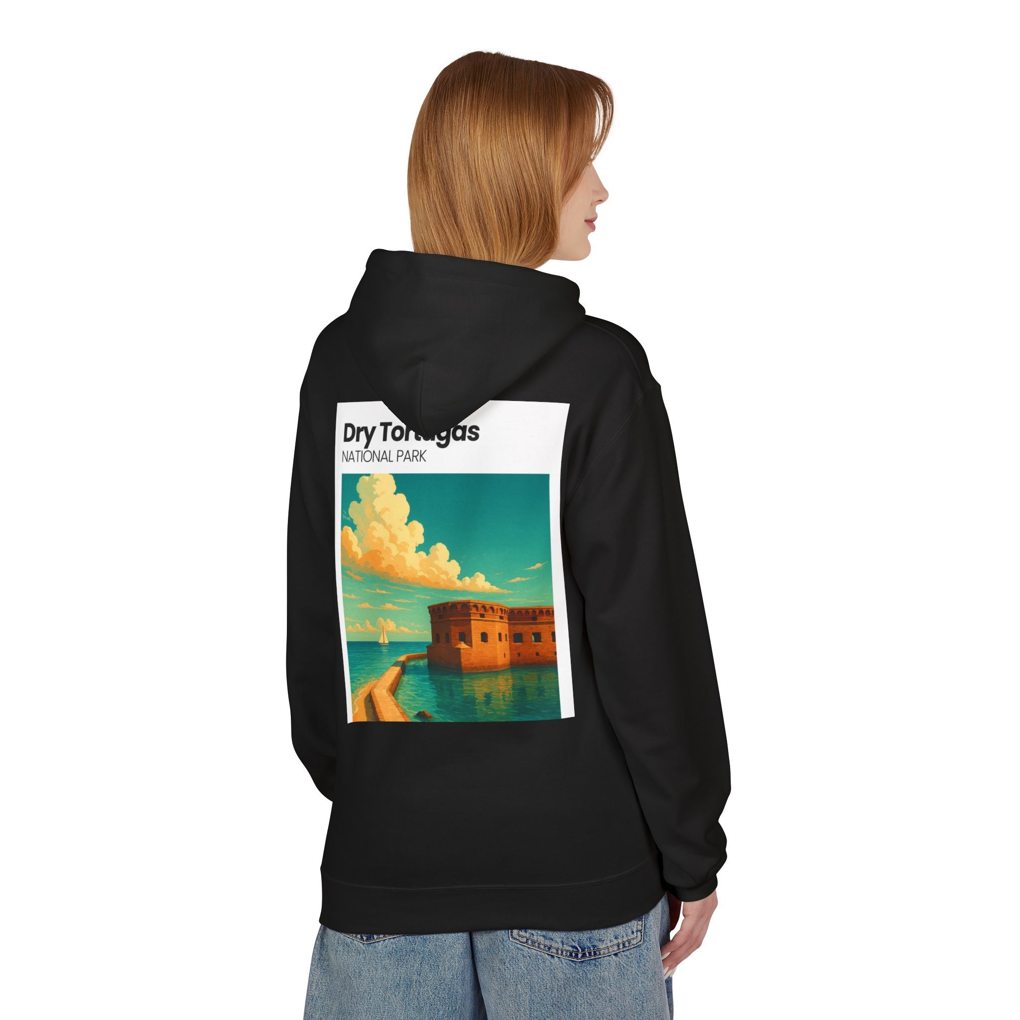 Dry Tortugas National Park Hoodie | Retro Fort Illustration