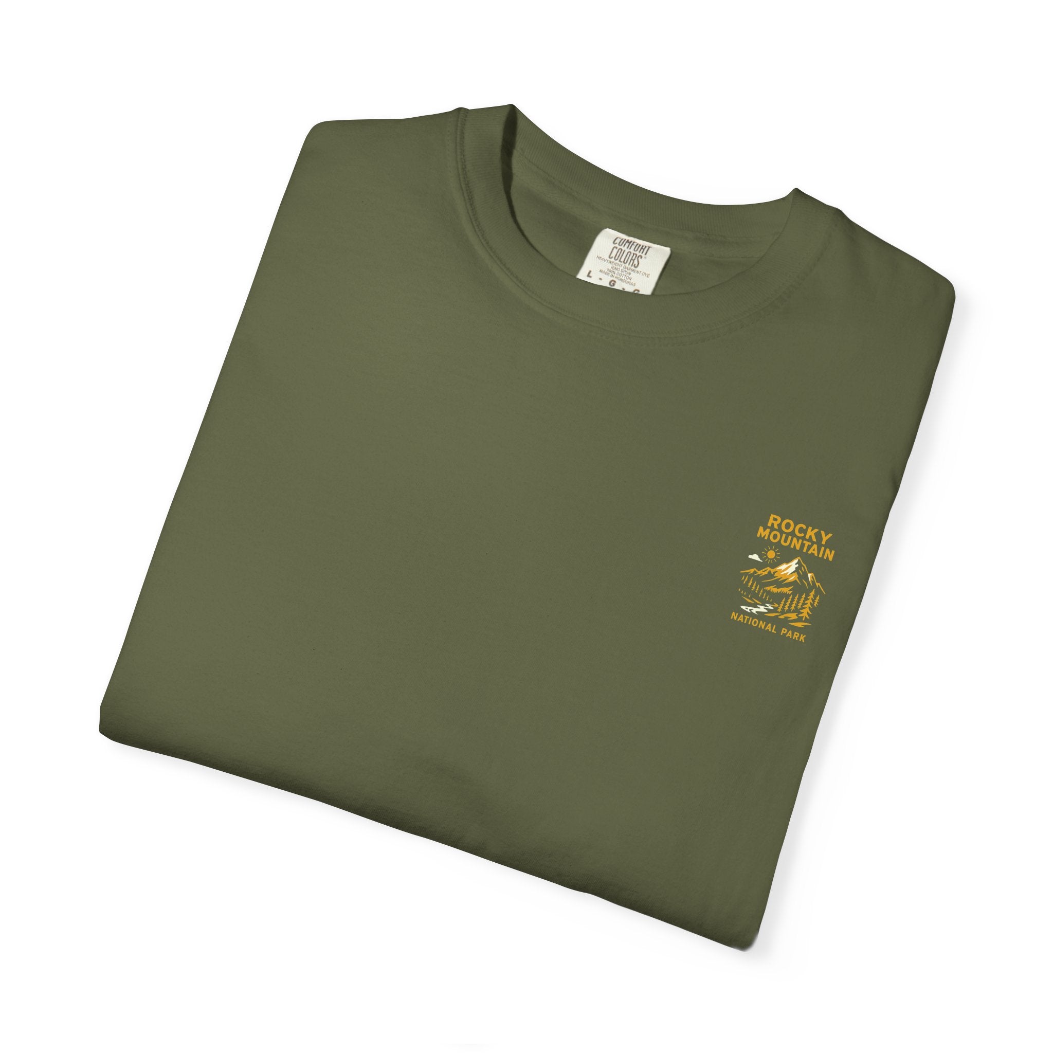 Rocky Mountain National Park Vintage Poster T-shirt | Mountain Landscape Tee