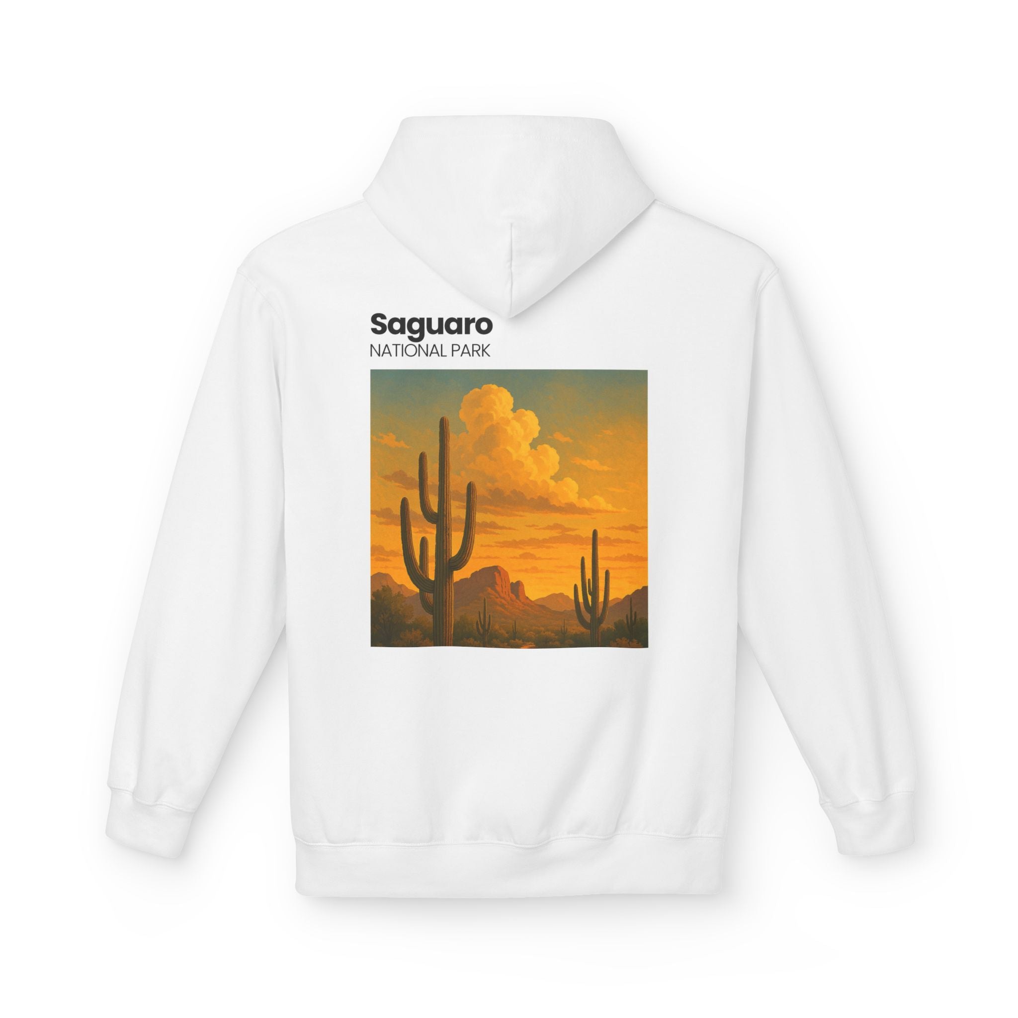 Saguaro National Park sunset cactus Hoodie | Desert landscape sweatshirt