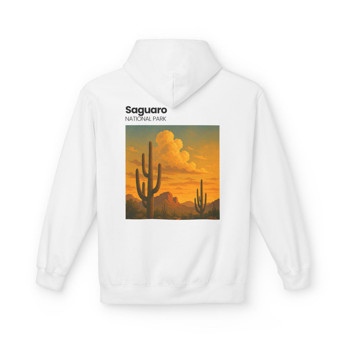 Saguaro National Park sunset cactus Hoodie | Desert landscape sweatshirt