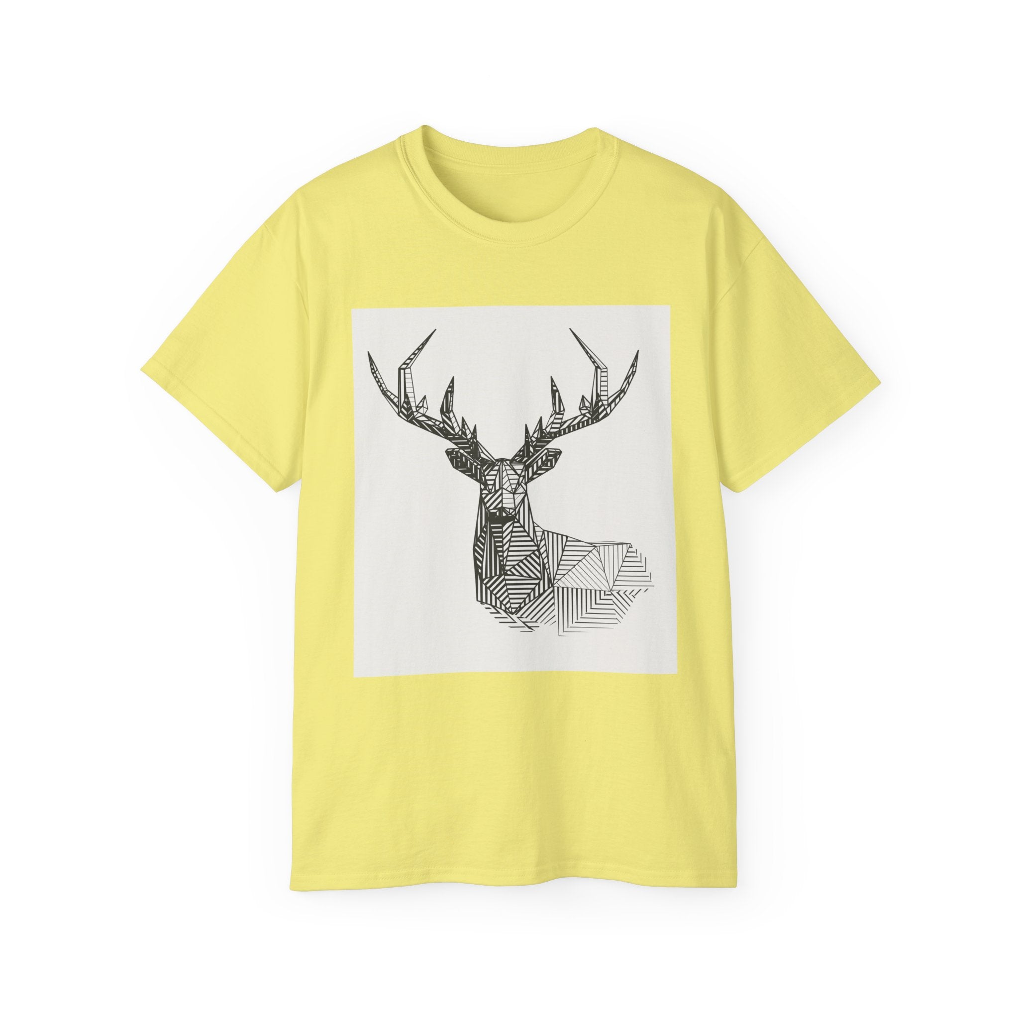 Geometric Deer Graphic Tee - Unisex Ultra Cotton T-Shirt