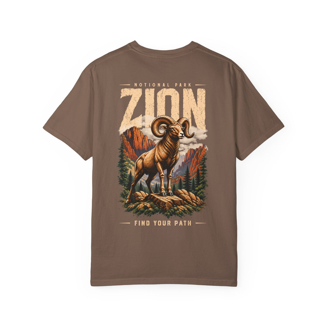 Bighorn Sheep Zion National Park Vintage Graphic T-Shirt