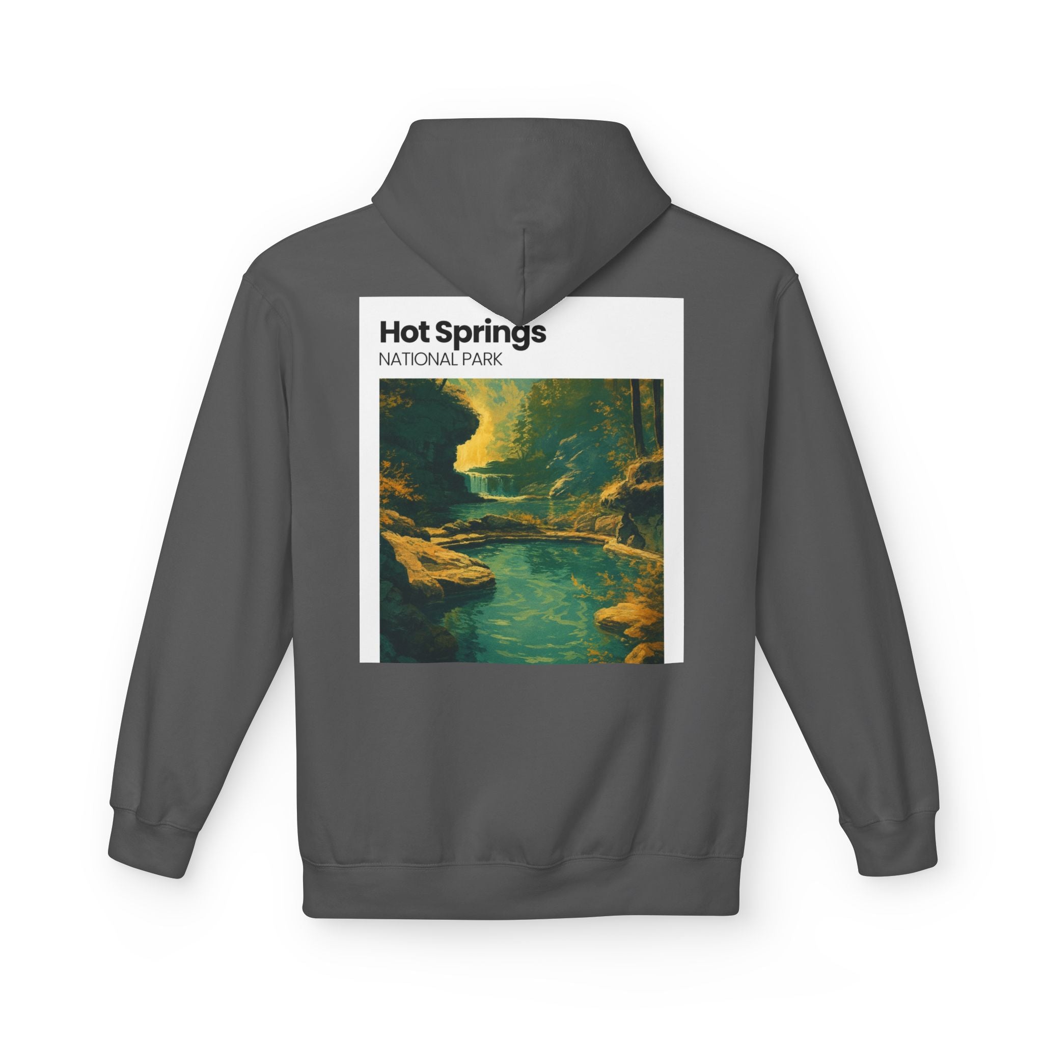 Hot Springs National Park Hoodie | Scenic Thermal Pool Illustration