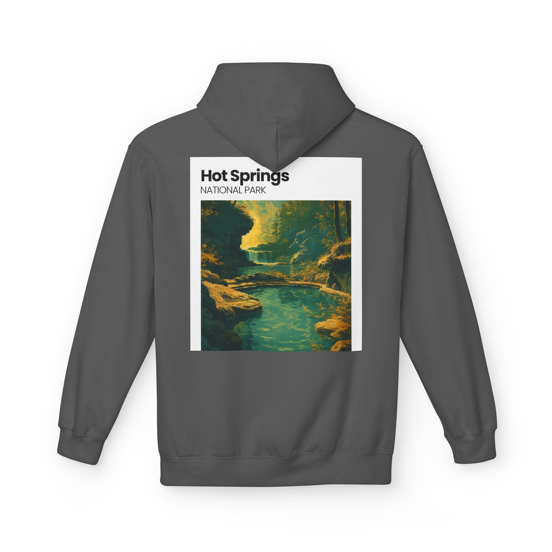 Hot Springs National Park Hoodie | Scenic Thermal Pool Illustration