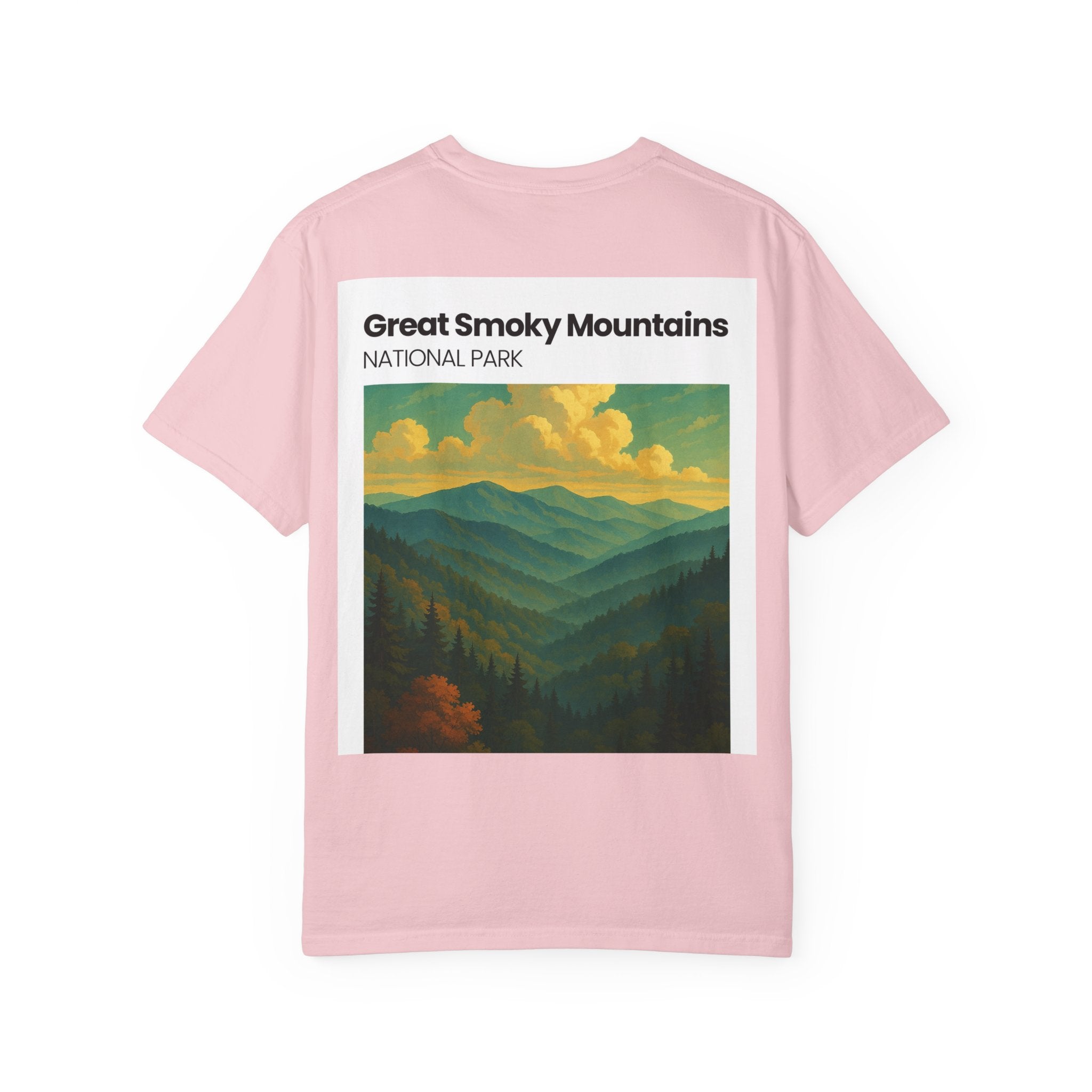 Great Smoky Mountains landscape T-shirt | National Park vintage poster