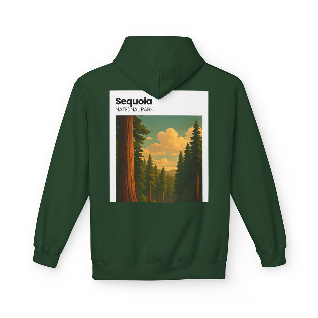 Sequoia National Park Vintage Poster Hoodie | Forest Landscape Sweatshirt