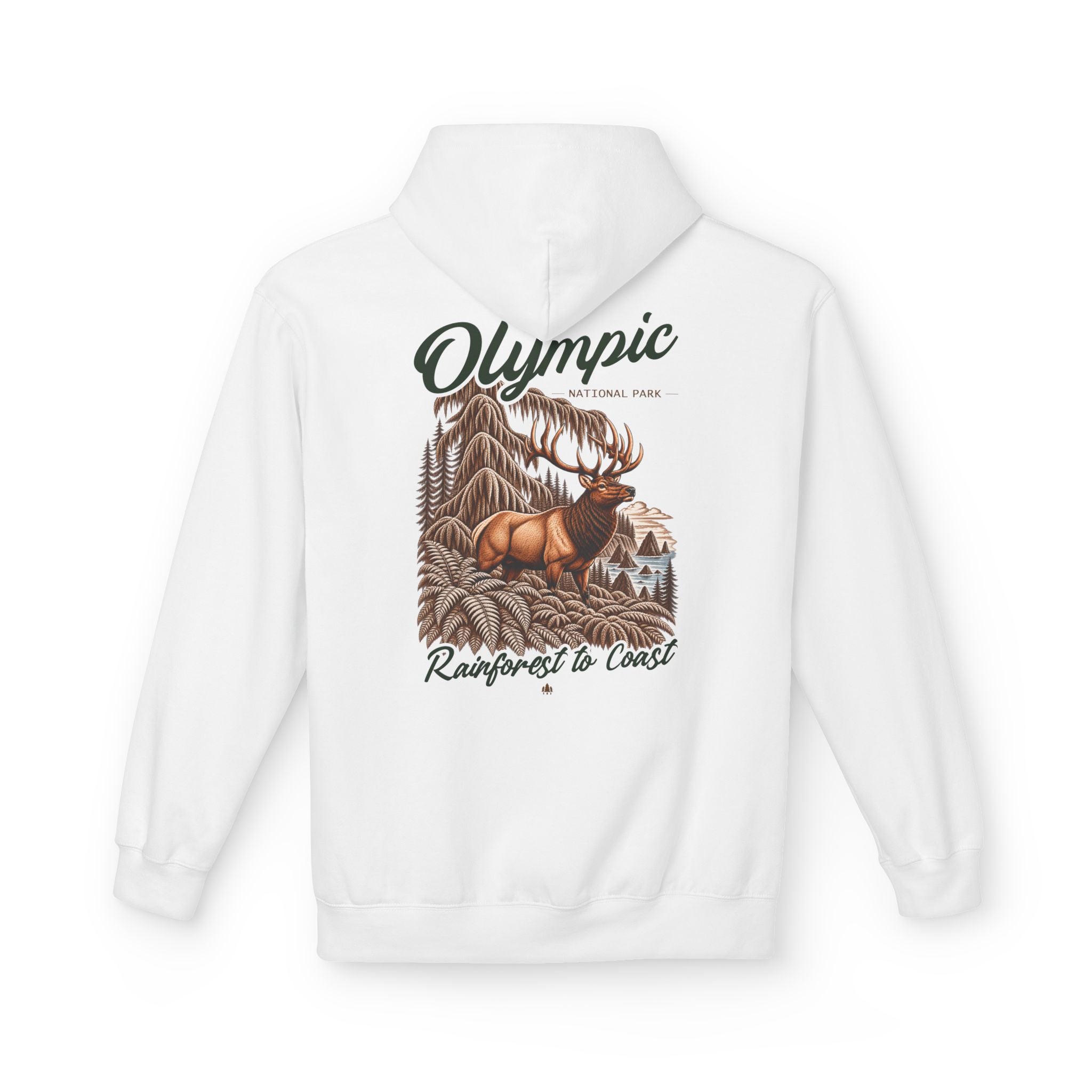Olympic National Park Roosevelt Elk Graphic Hoodie