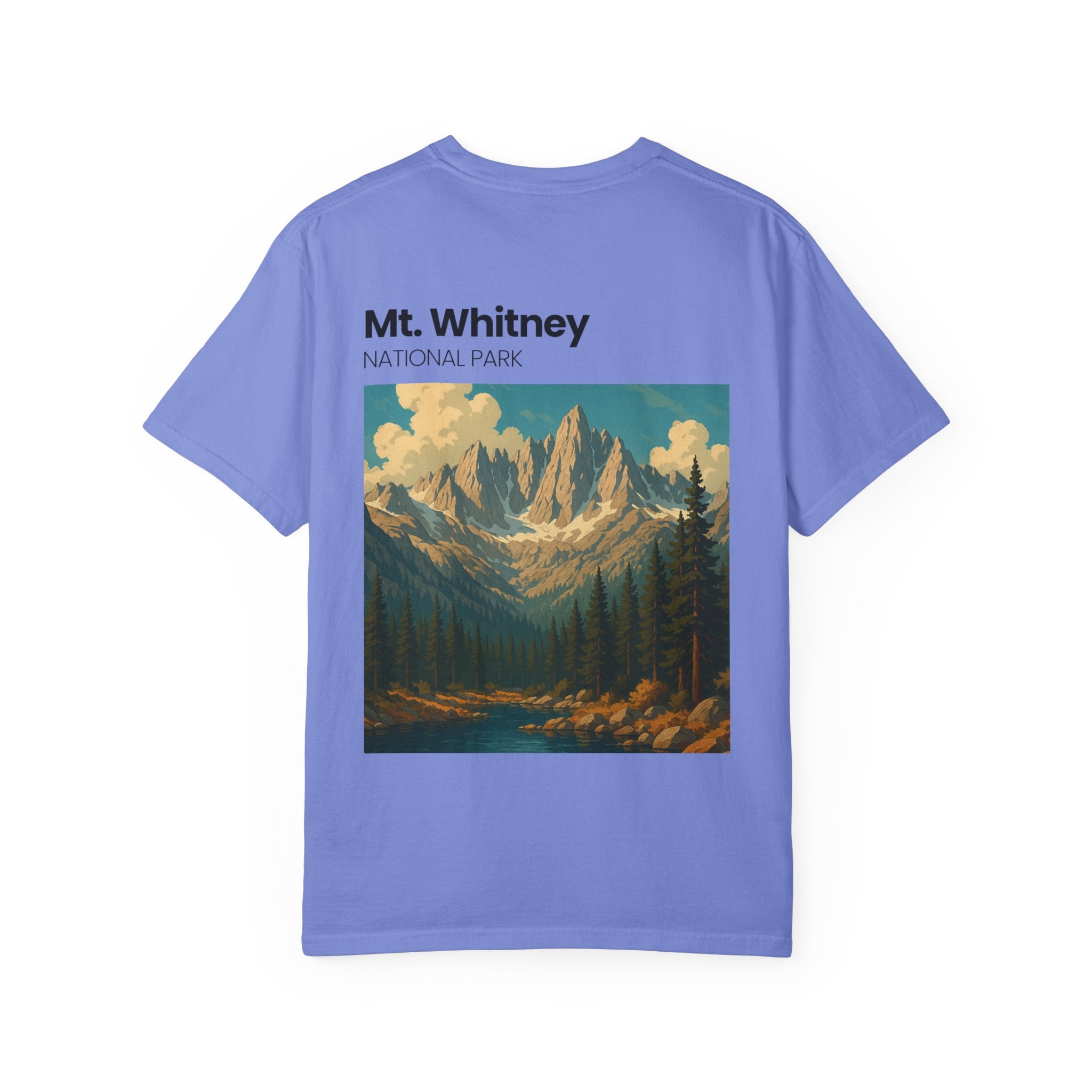 Mt. Whitney National Park mountain landscape T-Shirt | vintage nature poster