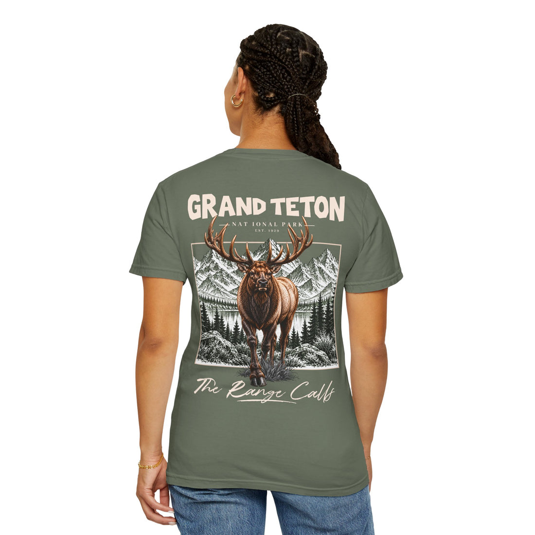 Grand Teton National Park Elk Graphic T-Shirt