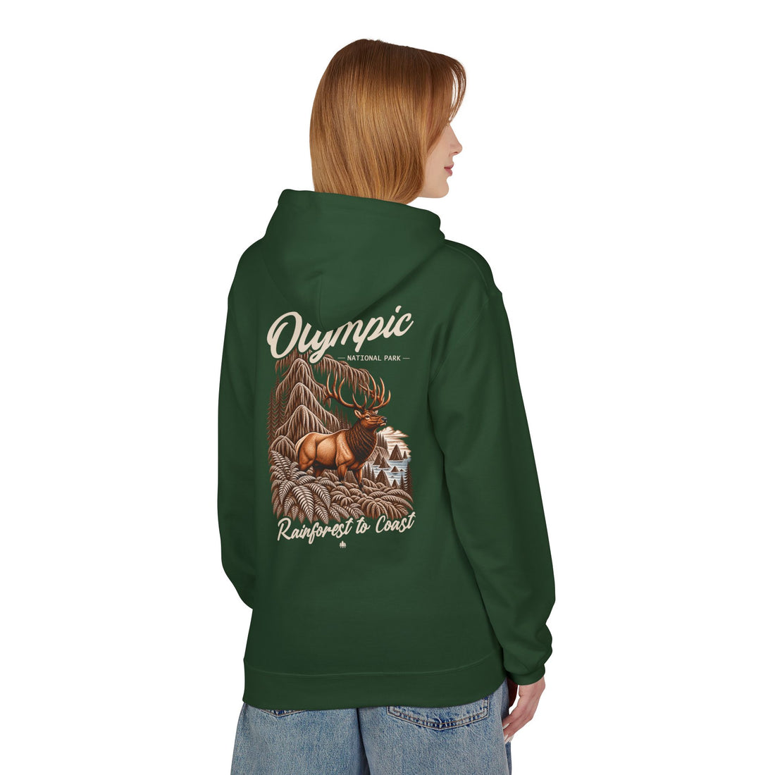Olympic National Park Roosevelt Elk Graphic Hoodie