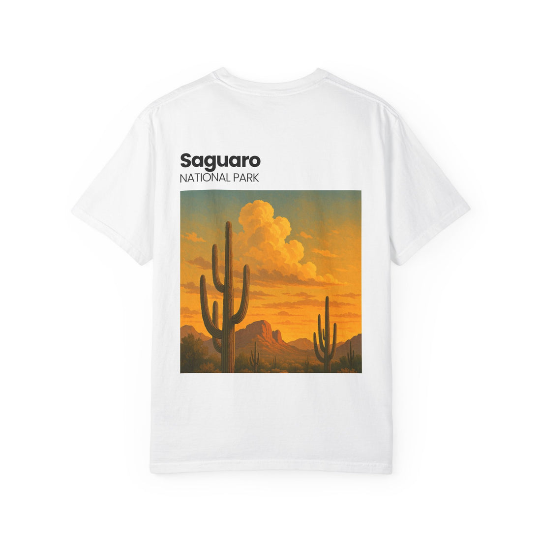 Saguaro National Park Sunset T-Shirt | Desert Cactus Graphic
