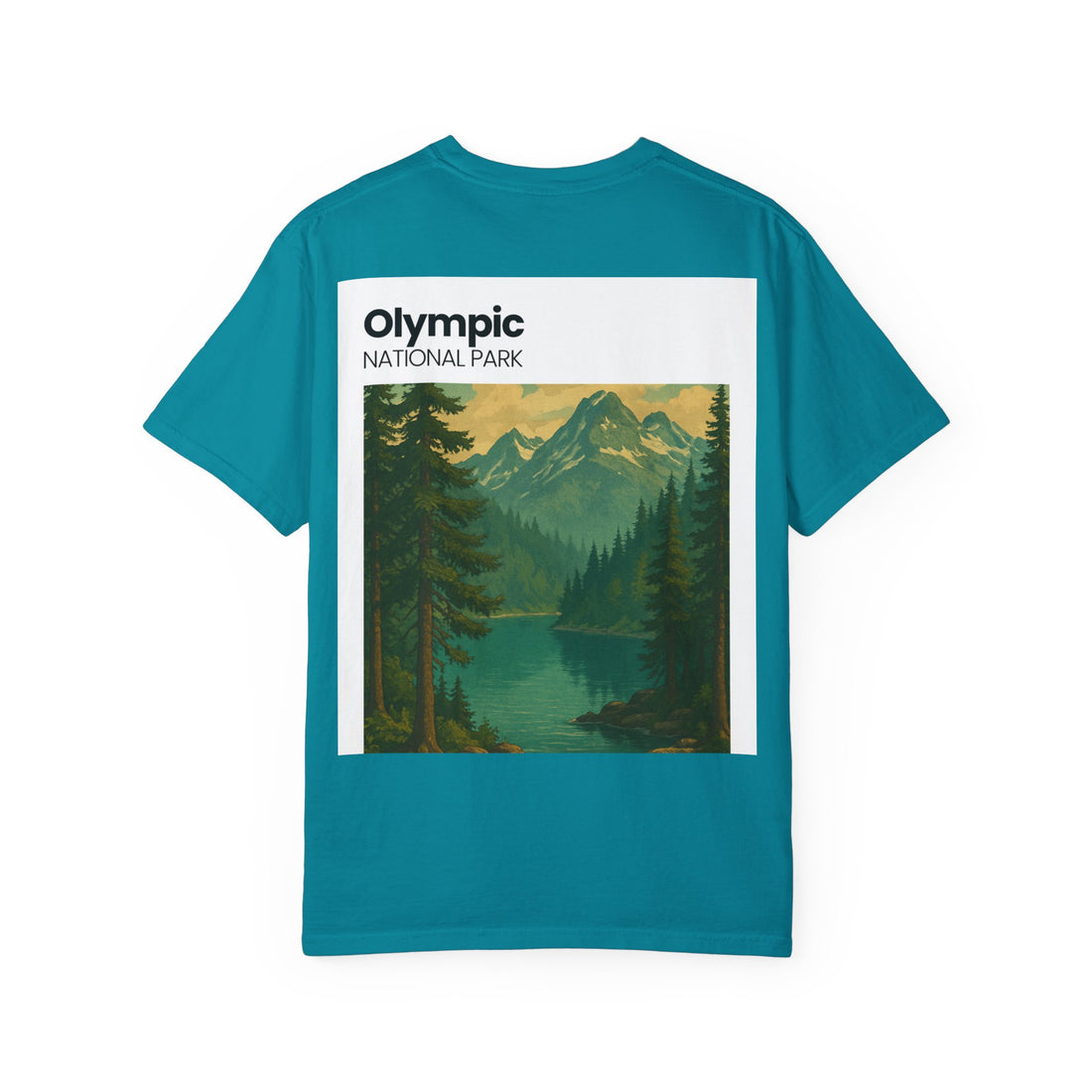 Olympic National Park landscape T-Shirt | mountain lake forest tee