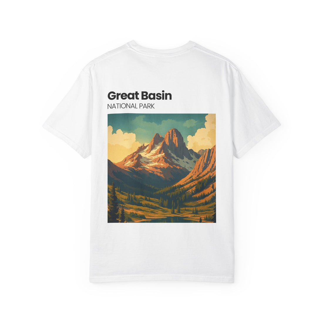 Great Basin National Park Landscape T-Shirt | Mountain Vintage Poster Tee