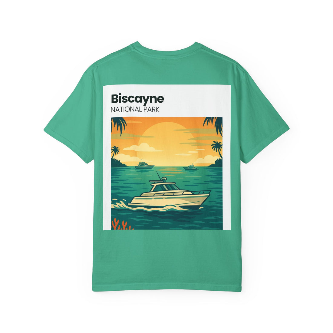 Biscayne National Park Boat Sunset T-Shirt