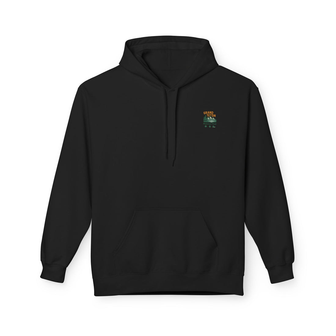 Grand Teton National Park scenic print Hoodie | Moose Lake mountain landscape