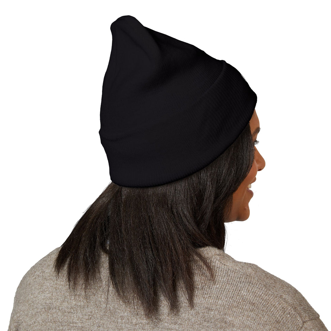 Vintage Floral Crest Beanie | Embroidered Cuffed Beanie
