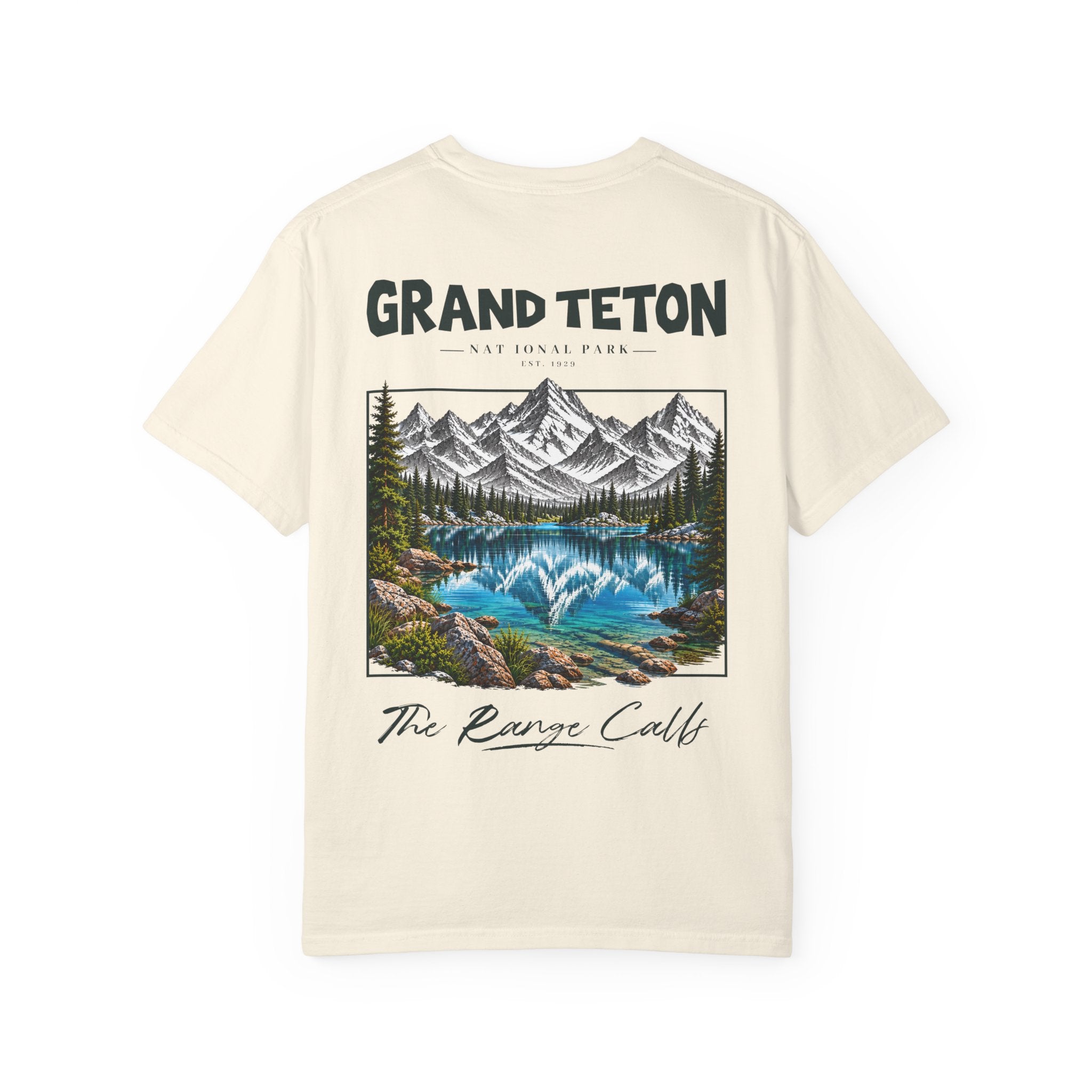 Grand Teton National Park Lake Reflection Graphic T-Shirt