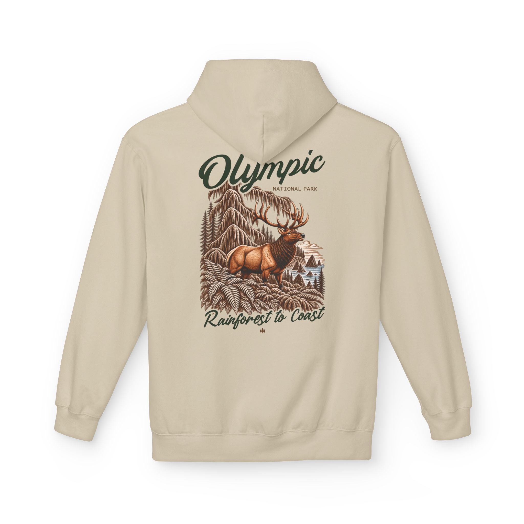 Olympic National Park Roosevelt Elk Graphic Hoodie