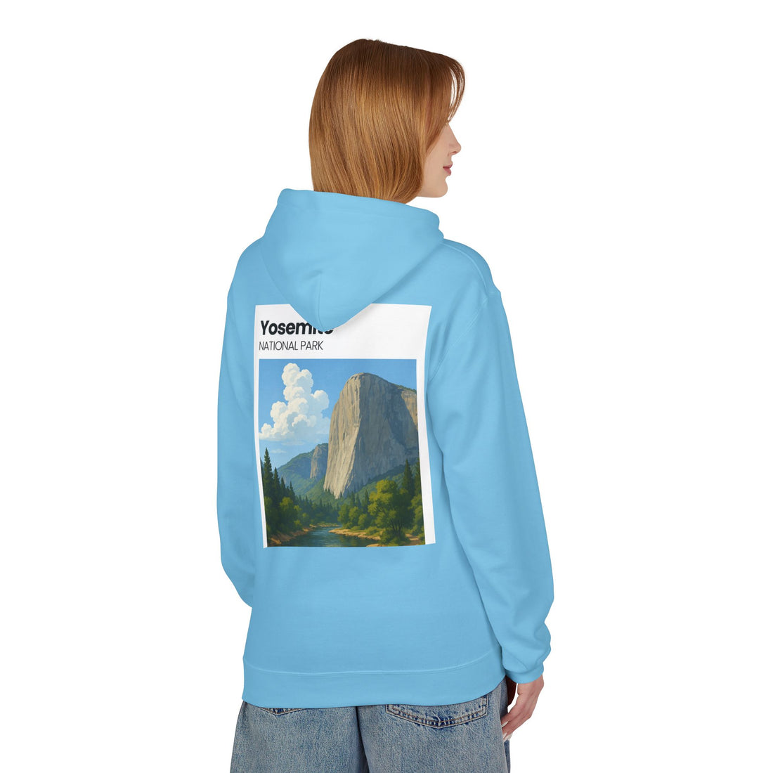 Yosemite National Park Half Dome Illustration Hoodie | National Park Travel Sweatshirt