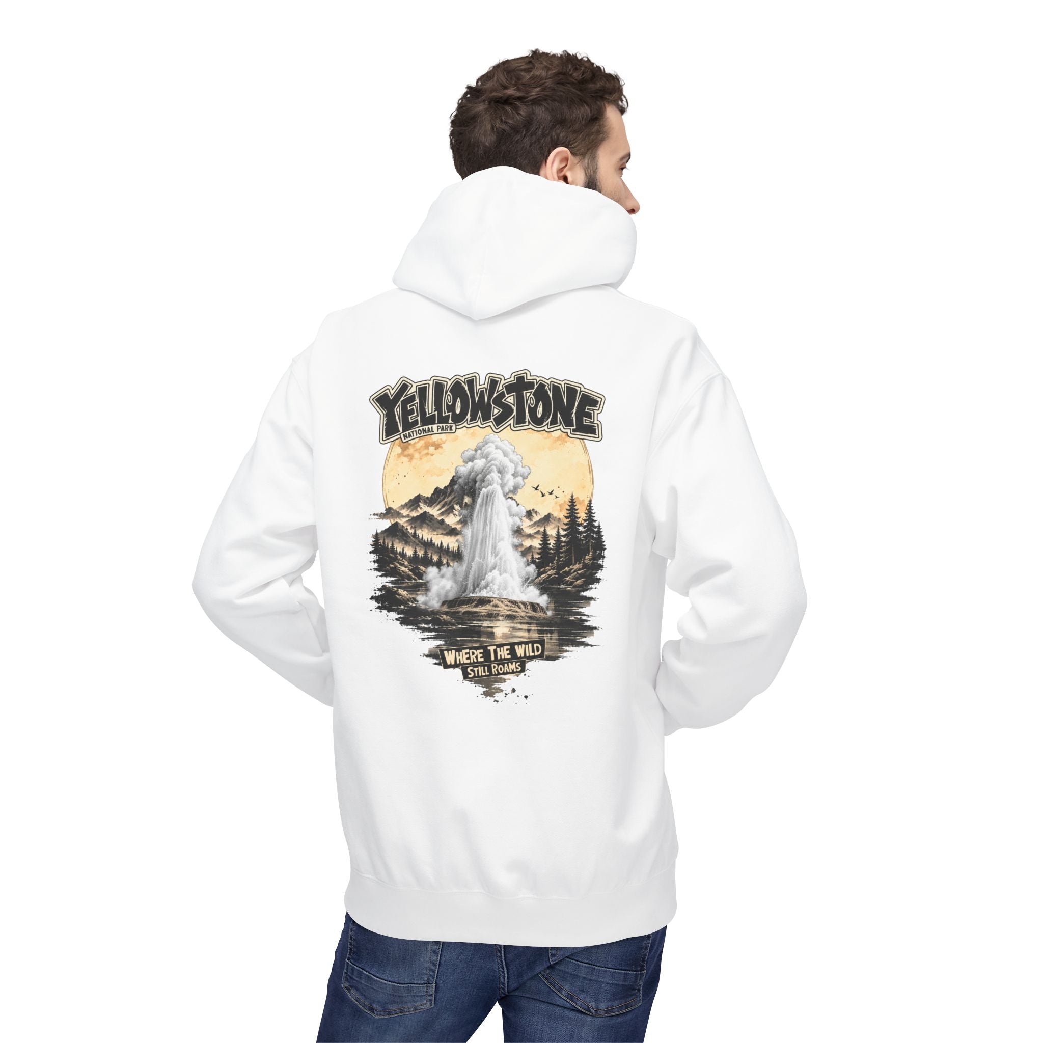 Yellowstone Old Faithful – Where the Wild Still Roams Hoodie
