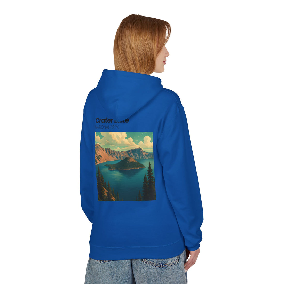 Crater Lake National Park Hoodie | Scenic Vintage Landscape