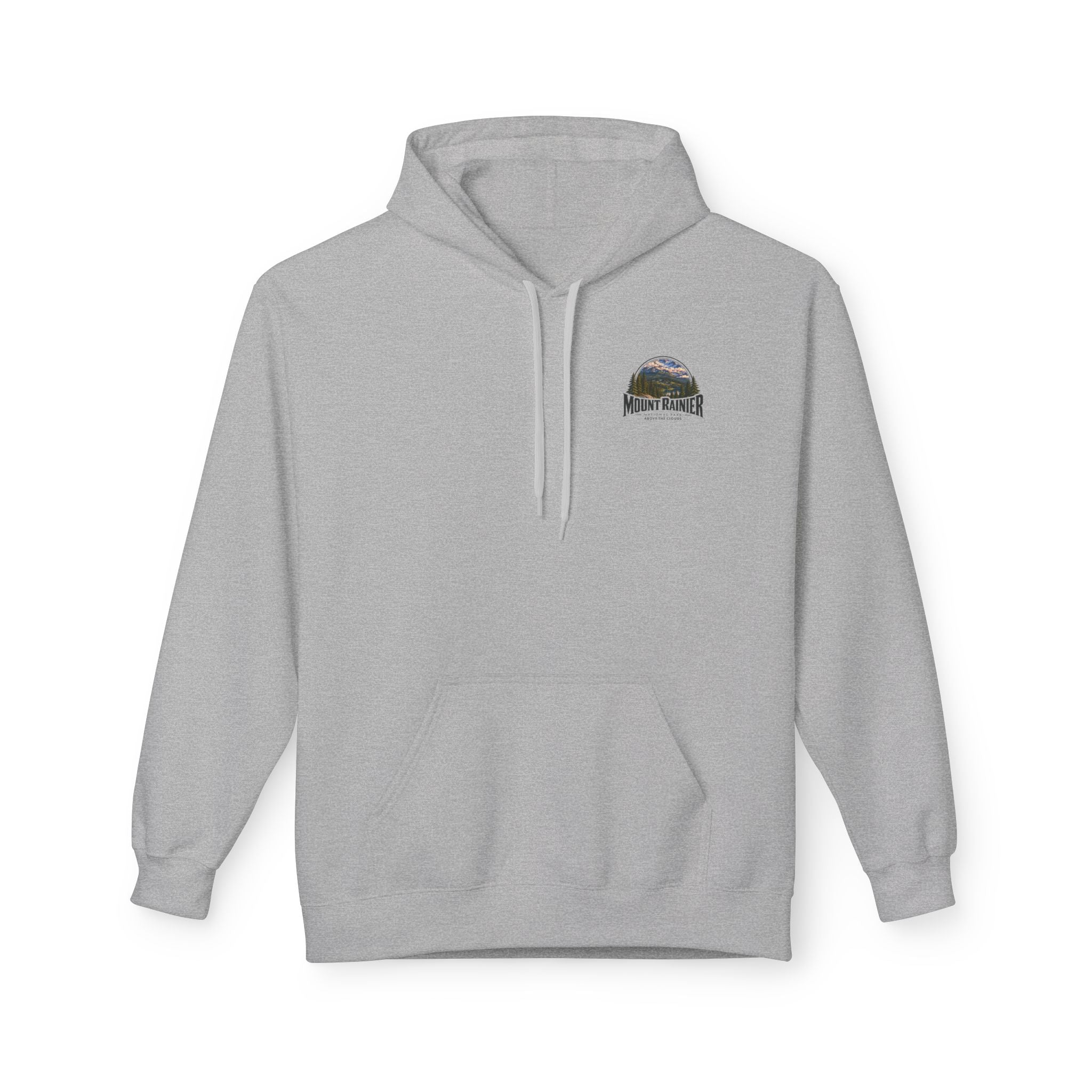 Mount Rainier National Park –  Alpine Scene Graphic Hoodie