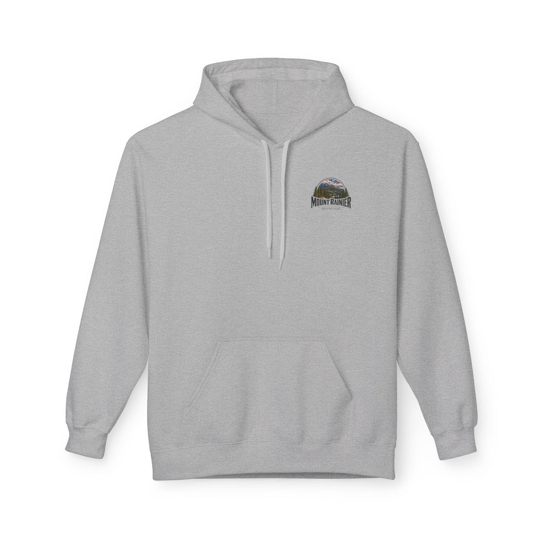 Mount Rainier National Park –  Alpine Scene Graphic Hoodie