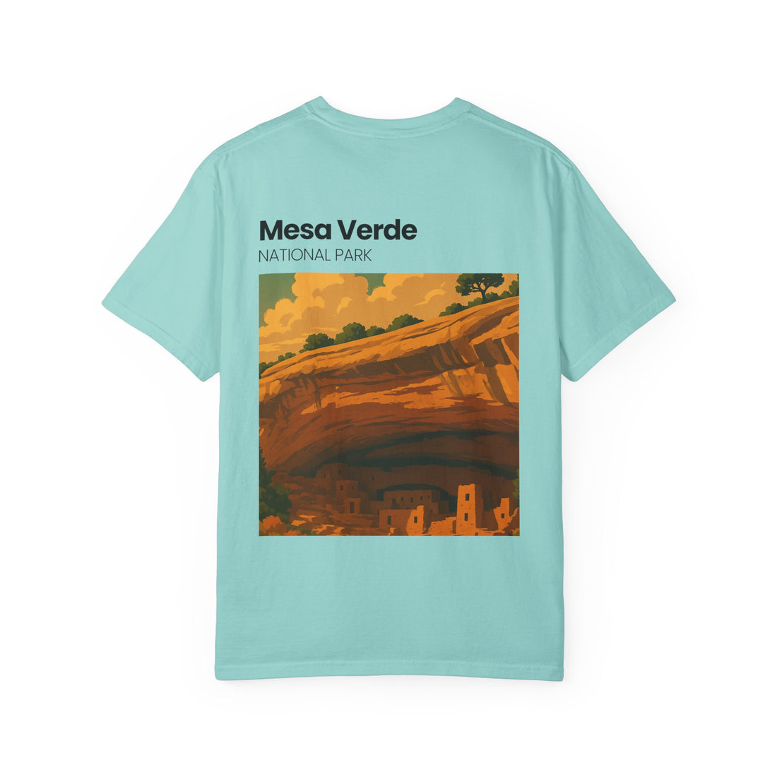 Mesa Verde National Park T-Shirt | Cliff Dwelling Vintage Poster Design
