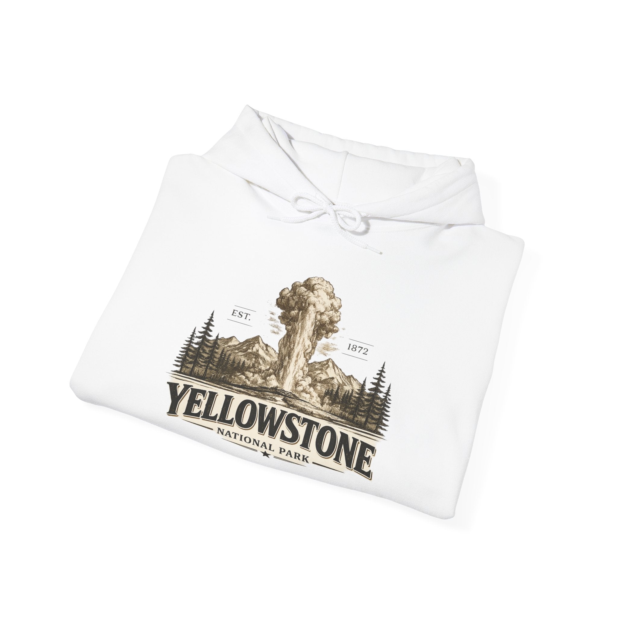 Yellowstone Old Faithful Hoodie – Where the Wild Still Roams