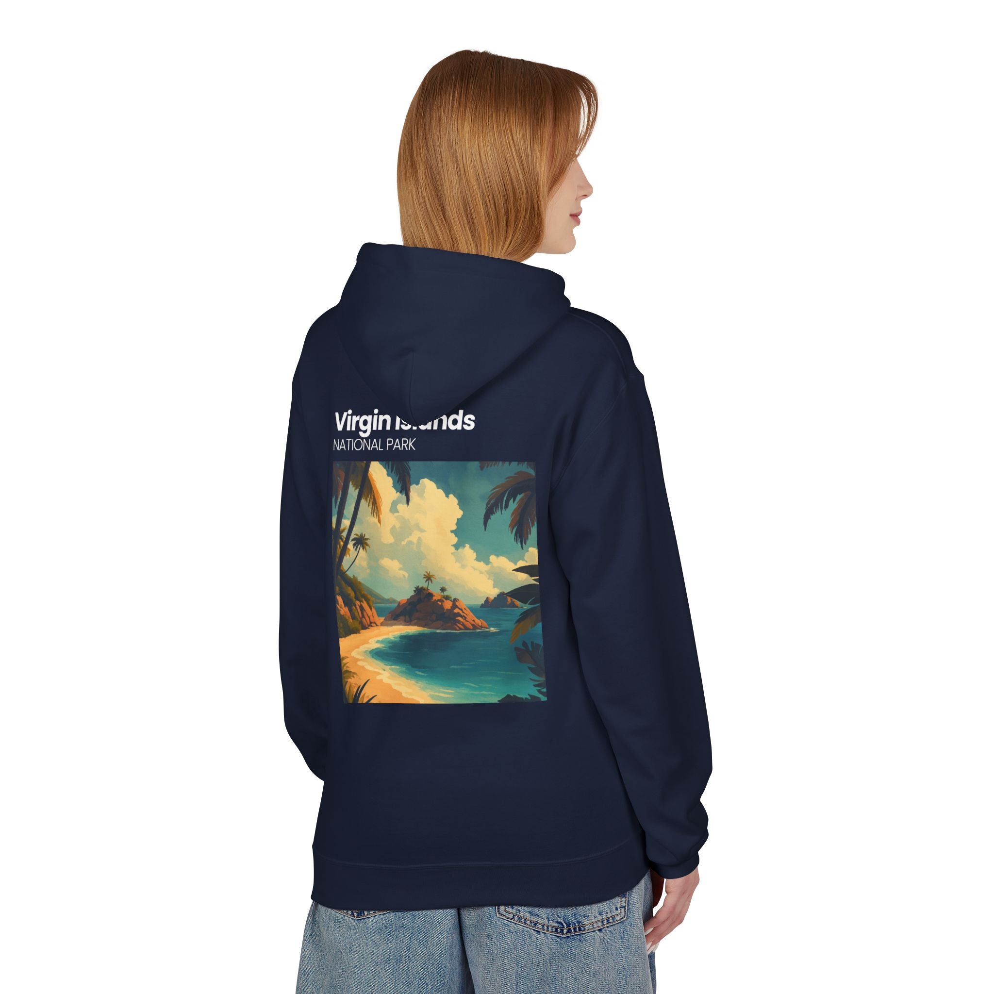 Virgin Islands National Park Beach Hoodie | Tropical Island Sunset