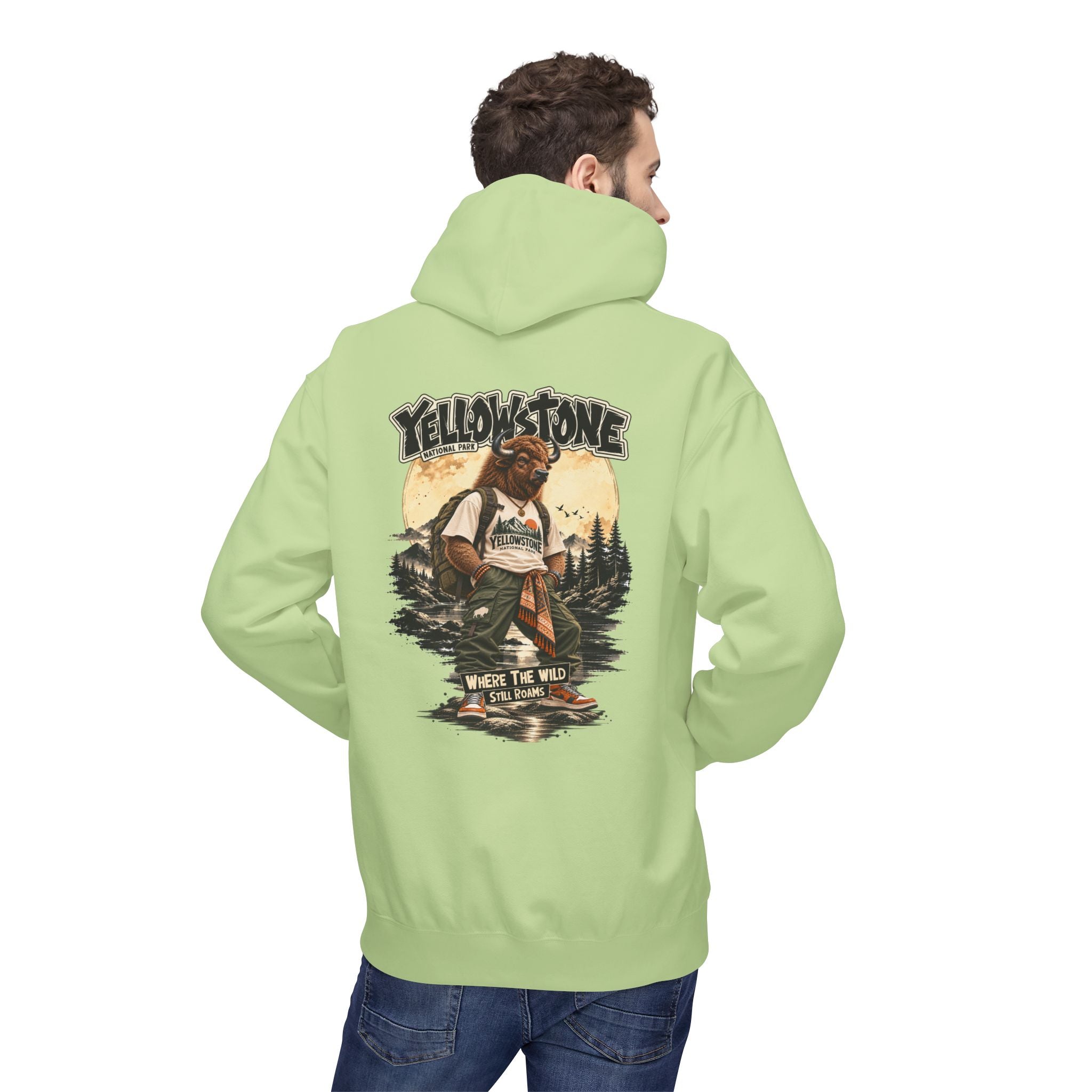 Yellowstone Bison – Where the Wild Still Roams Hoodie