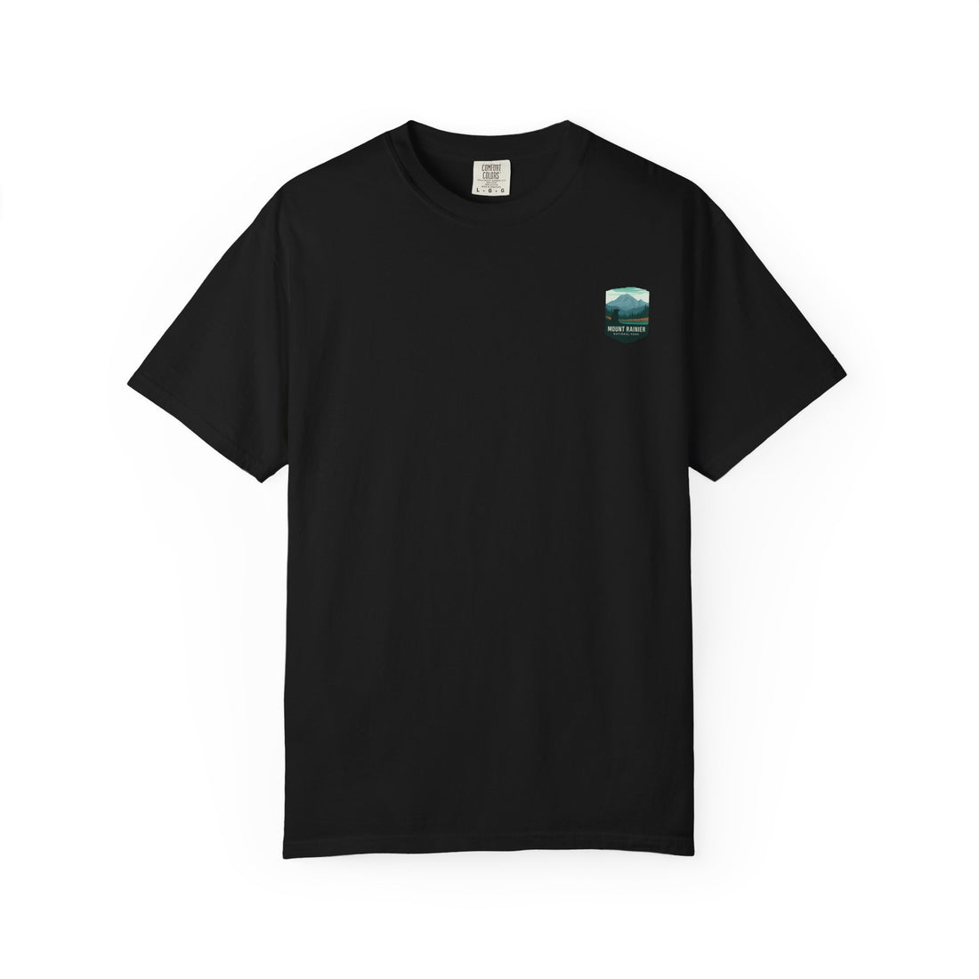 Mount Rainier National Park Poster T-Shirt | Vintage Landscape Graphic
