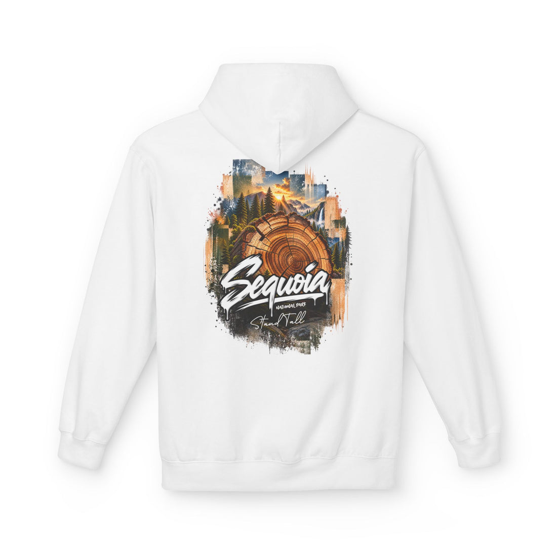 Sequoia National Park – Tree Rings Stand Tall Graphic Hoodie