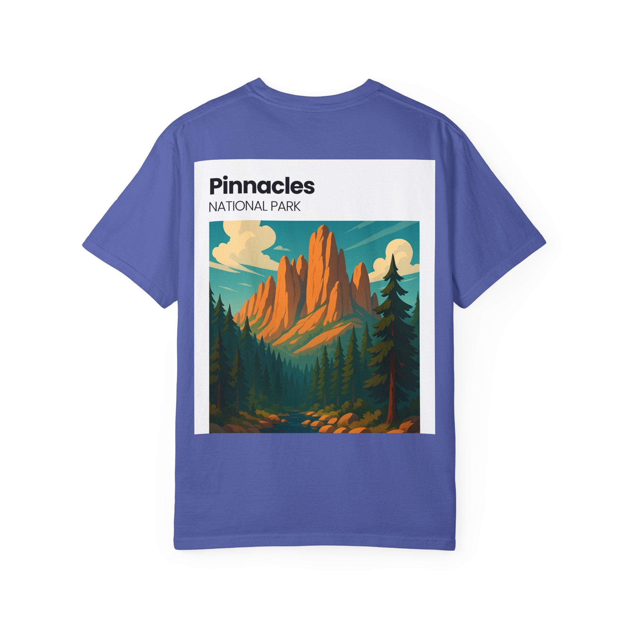 Pinnacles National Park landscape T-Shirt | retro nature poster design