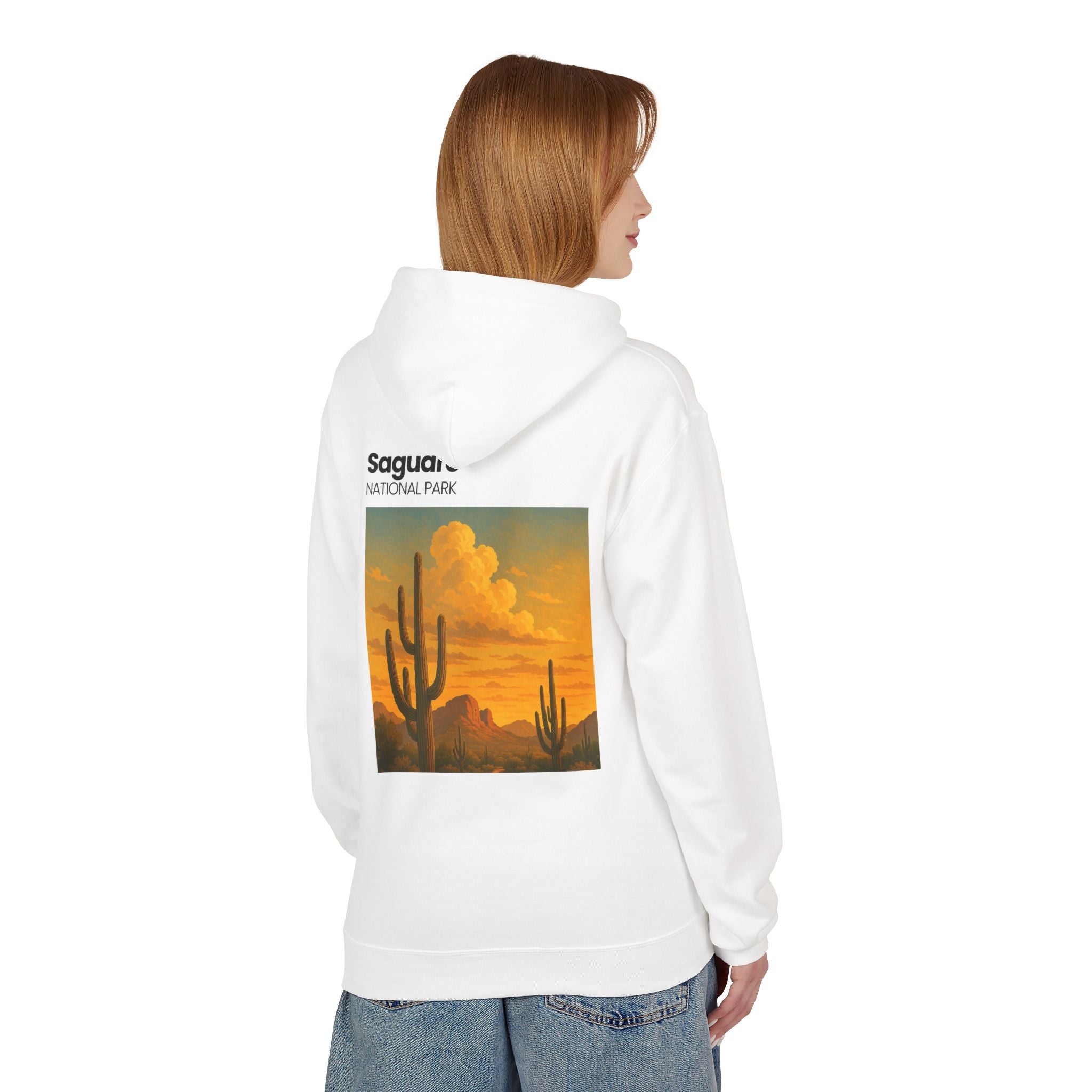 Saguaro National Park sunset cactus Hoodie | Desert landscape sweatshirt