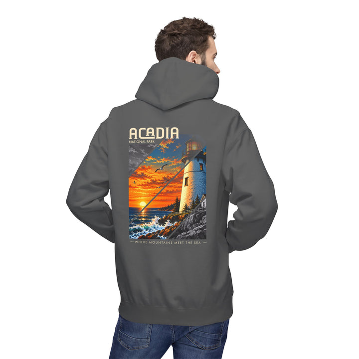 Acadia National Park Lighthouse Graphic Hoodie
